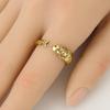 Niche Simple Fish Shaped Ring Distressed Gold Vintage Adjustable Ring Silver Alloy Retro Open Ring Unisex