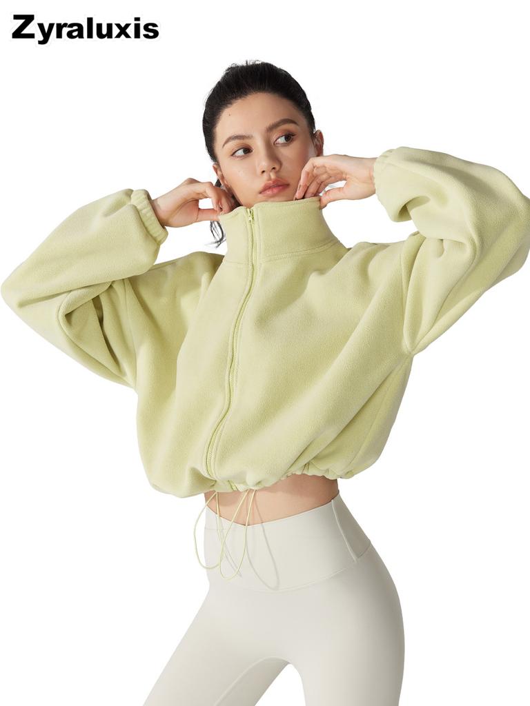 Women's Sherpa Fleece Hoodie with Warm Lining and Drawstring Hood for Fall Winter Daily Wear