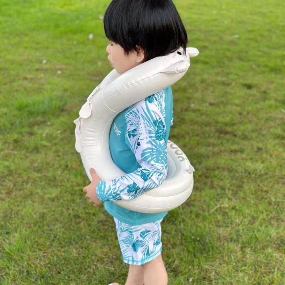 Safety Buckle Inflatable Swimming Vest Adjustable Inflatable Swim Ring Pool Accessory