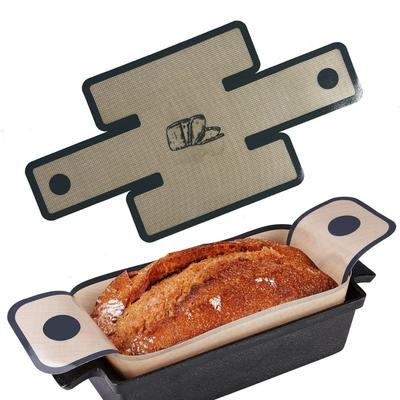Reusable Bread Loaf Pan Non-Stick Easy To Clean Baking Mat High Temperature Resistance Silicone Baking Tray Liner
