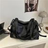 Spacious Faux Leather Tote Bag Zipper Closure Shoulder Handbag for Women