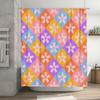 Vintage Bathroom Shower Curtains with Flower Pattern Decorative Bathrooms Waterproof Fabric Shower Curtain Multi Color (Purple)