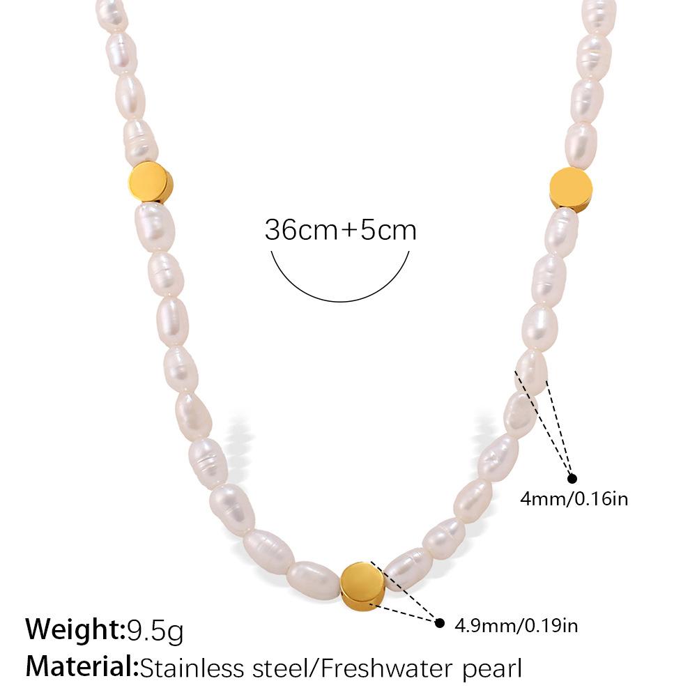 Waterproof New Baroque Freshwater Pearl Bracelet Necklace Set Light Luxury Beaded Bracelets With EU Reach US CPSIA Standard