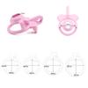 2.0 Curved Ring Small Dome Male Chastity Lock, Crossdressing Pseudo-Clitoris Design TS Genital Restraint