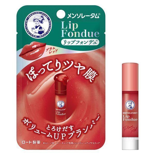 Rohto Mentholatum Lip Fondue Plum Red  Baby Pink