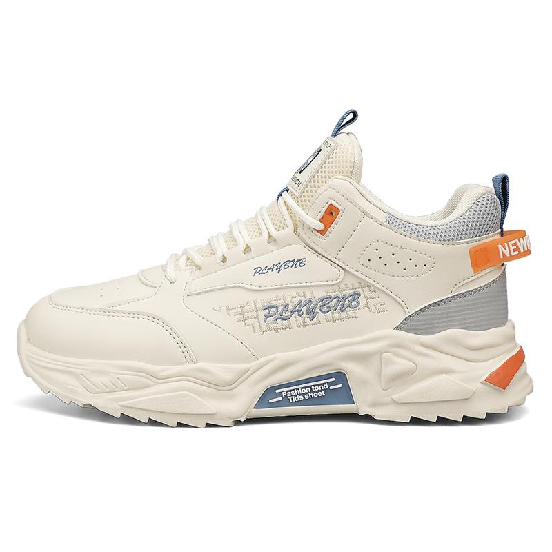 

Мужские повседневные спортивные туфли на толстой подошве, дышащие, нескользящие, с мягкой подошвой, удобные, для бега на открытом воздухе, для всех сезонов, кроссовки для студентов 44