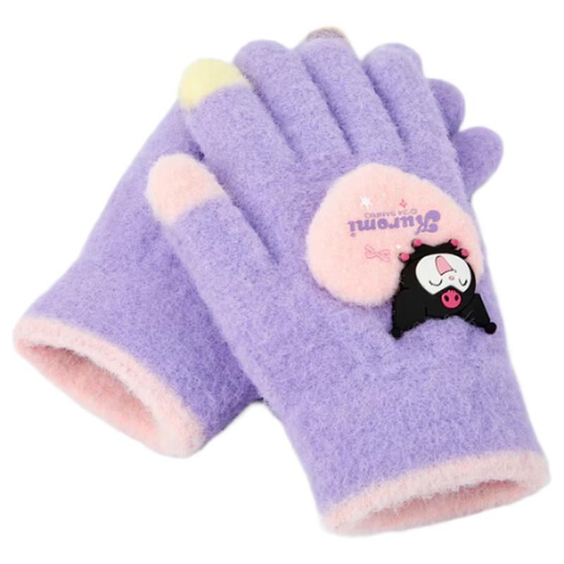 Balabala Sanrio IP Girls Winter Five-Finger Gloves 110cm