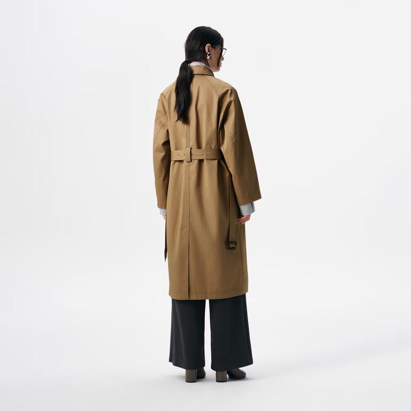 Broadcast Women's Retro Commuter Mid-Length Trench Coat