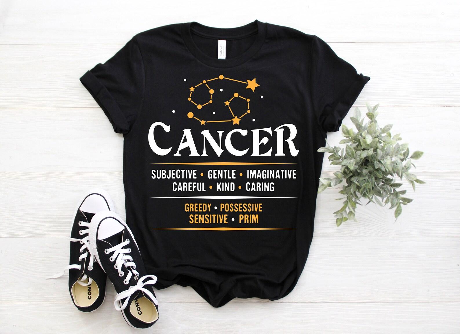 Cancer Facts Traits Horoscope Zodiac Astrological Sign Funny T-Shirt, Born June 21 to July 22, Gifts, Cancer Birthday Christmas Present Tees 130