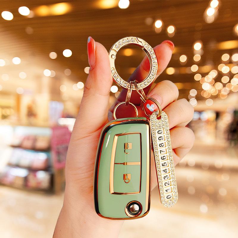 Aplicabil pentru husă cheie Dongfeng Nissan Qashqai pliabilă 2 chei 2017 2019 pentru bărbați 17 pentru femei high-end drăguț