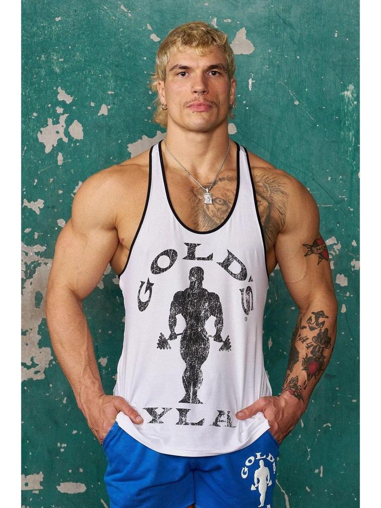 YOUNGLA Men's Quick-Dry Breathable Running Vest - Trendy & Lightweight for Fitness