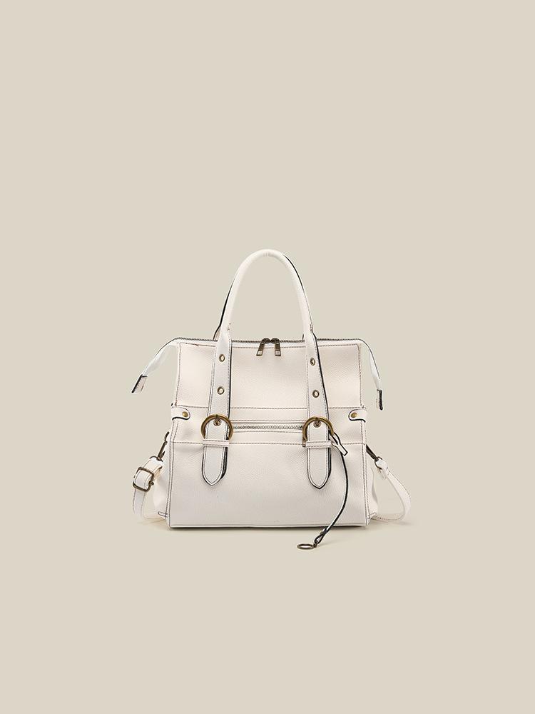 

Korean fashion vintage shoulder bag 2025 new retro high-end handbag sweet cool babe armpit bag белый