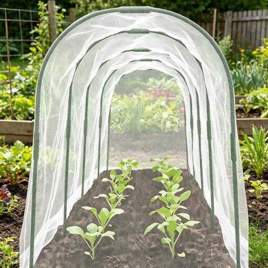 Yousheng 1 Set Gartenbögen Kunststoffbeschichtete Gewächshausbögen Rostbeständiger Pflanzenabdeckungshalter Anzuchttunnel für Hochbeete Gartenreihe
