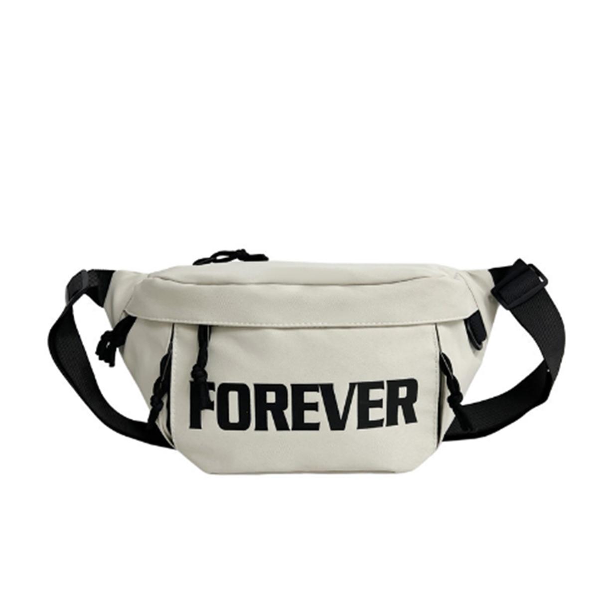 

Beige and white chest bag fashi crossbody bag letter Fanny pack delicate large capacity new sports fashi men s bag 1 бежевый