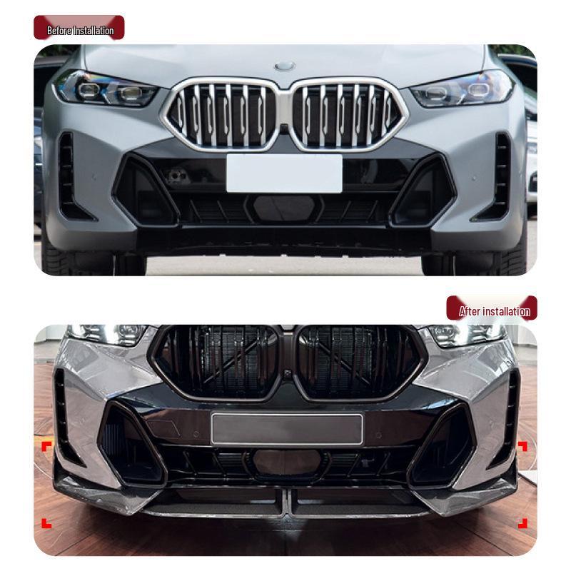 BMW X6 G06 LCI 2023+ M Sport Front Bumper Kit with Front Lip Splitter