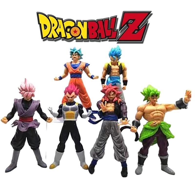 Dragon Ball Handheld Figures 18cm Pvc Material Cartoon Anime Style