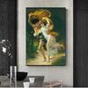 Pre Raphaelite Female Portrait British Landscape Canvas Painting Decoration Living Room Bedroom Wall Art Home Decoration