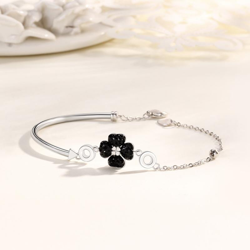 

Браслет Счастливый четырехлистный клевер женский корейская версия браслет мори маленький свежий браслет с розой подарок для девушки