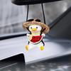 Trendy Swinging Duck Aromatherapy Car Pendant for Rearview Mirror