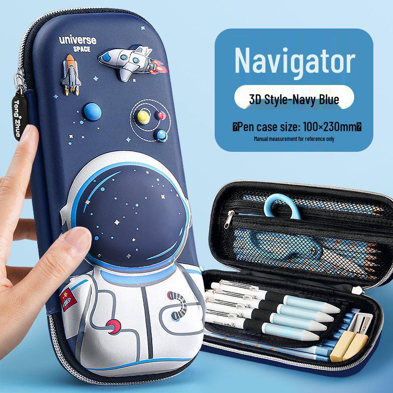 High-Capacity Korean-Style Pencil Case for Elementary Students