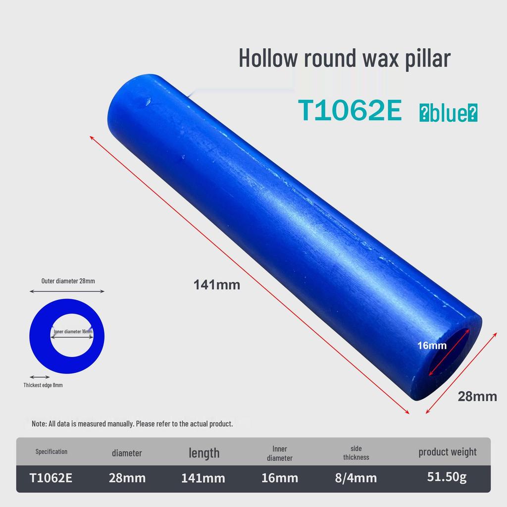 Blue Hollow Wax Tube for Men's and Women's Ring Jewelry Mold Making