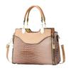 Stylish Pu Leather Crocodile Texture Handbag For Women Ideal For Commuting