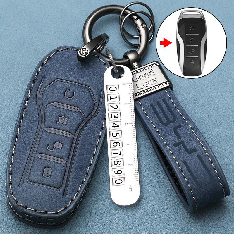 High-End Car Key Cover for BYD Models: Han, Yuan Plus, Dolphin, Tang DMI, Song Max, Destroyer 05, Seagull