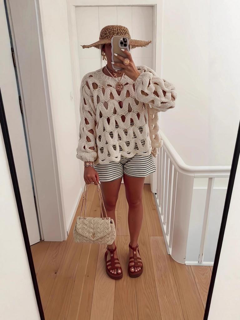 Women's Casual Loose Long Sleeve Sweater for Spring & Summer Beach Vacations