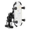 Qiilu Motorcycle Smartphone Base Smartphone Mobile Phone Made of ABS Easy for Motorcycles Mount, Holder, Support, + Aluminum, 360-Degree Rotation,