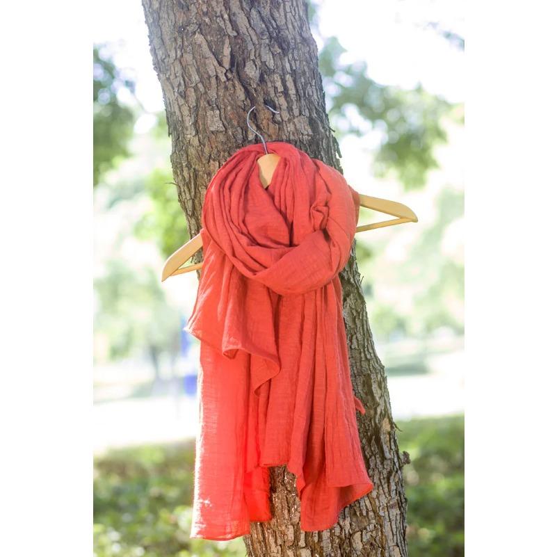 Autumn and Winter Cotton Blend Solid Scarfs For Ladies 75*190 Hijab Scarf for daily use