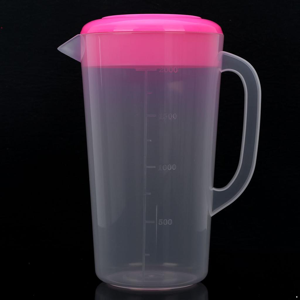 1500/2000/2500ml Waterkan Plastic Maatkan Waterketelkan met Deksel Handvat