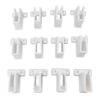 12 Pcs Wire Shelf End Bracket White Plastic Strong Load Bearing Closet Shelf Wall Bracket