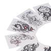 12 Sheets Temporary Tattoos Stickers Waterproof Fake Tattoos Arm Chest Shoulder Body Sticker for Women Men