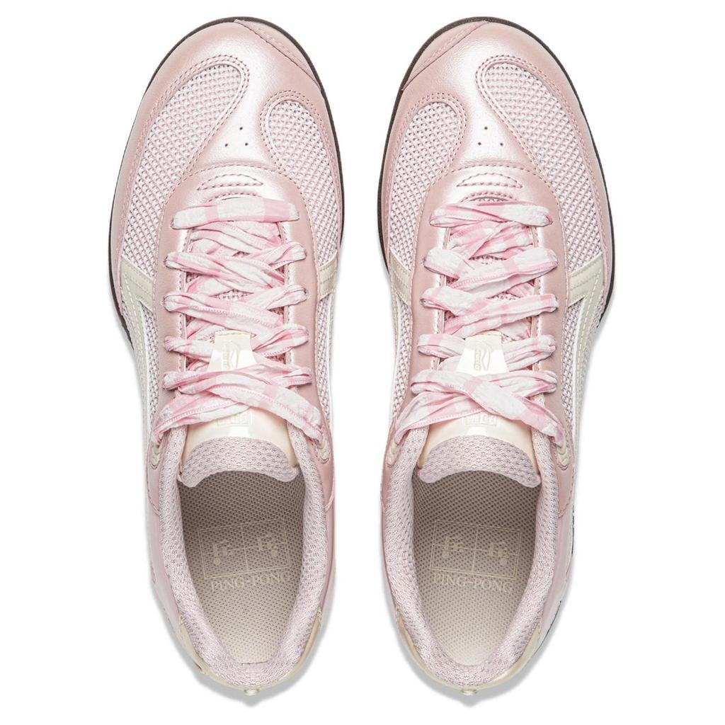 Li Ning Table Tennis Collection Abrasion Resistant Breathable Casual Scenario Low top Table Tennis Shoes Women's Pink AZGW306-6