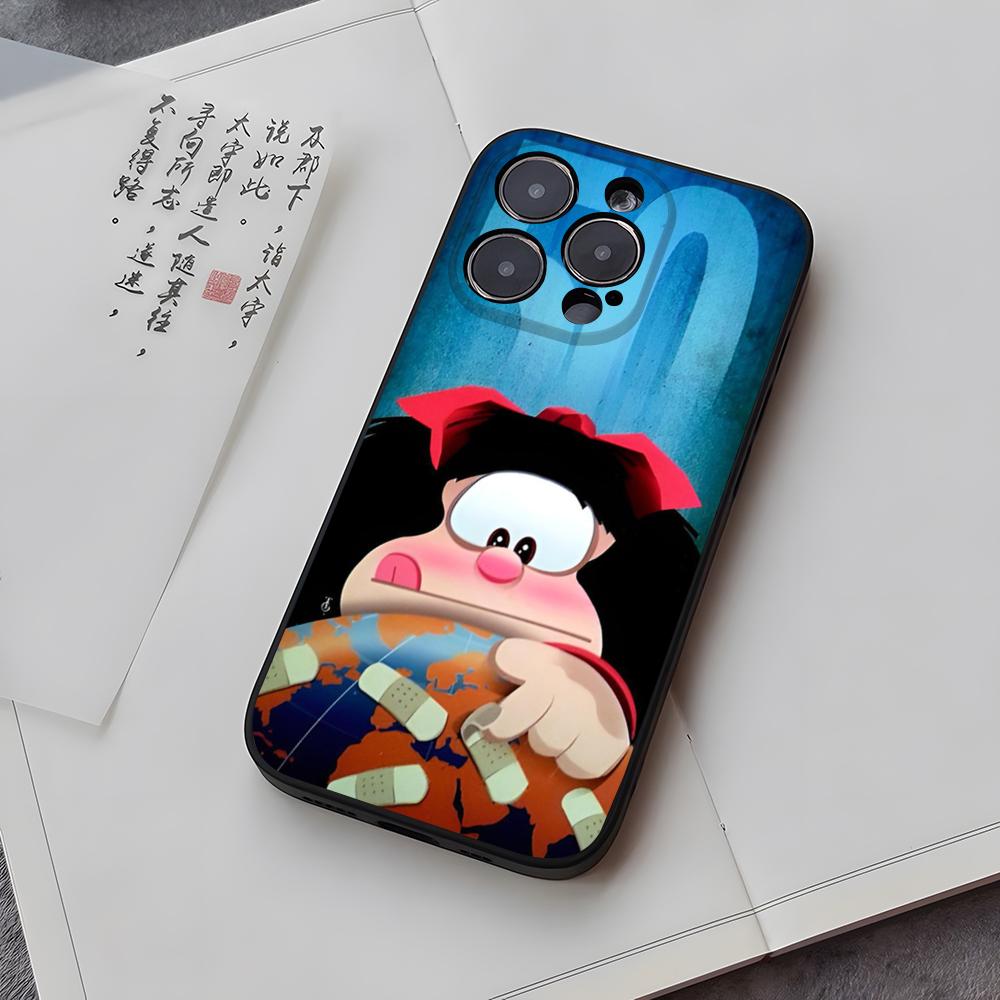 

Phone Case Funda For Iphone 14 13 17 16 11 15ProMax 12 Pro Max Mini Xr Xs X 7 Plus Covers M-MafaldaS iPhone 16 Pro
