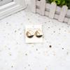 Japanese Korean Fashion Geometric Acrylic Stud Earrings