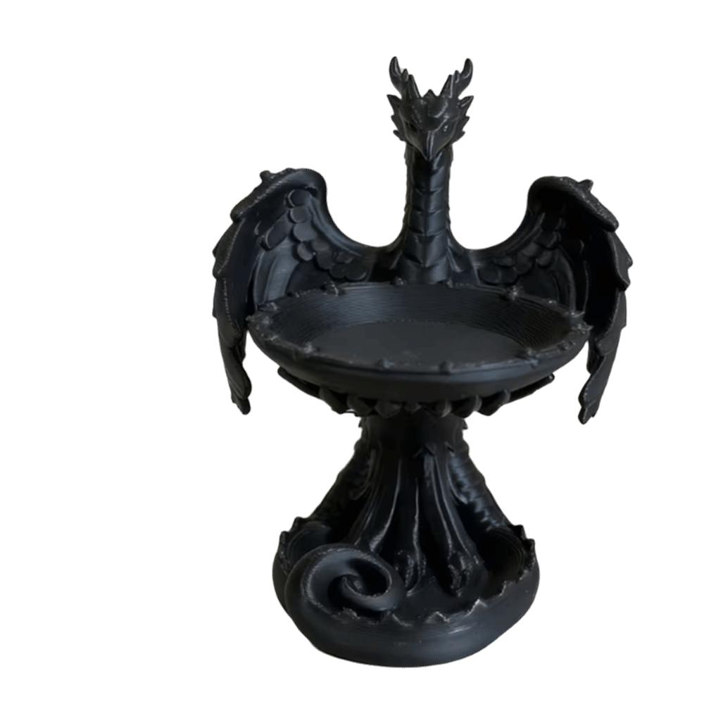 

Gothic Bird Tray Statue Decorative Crafts Storage Holder Tabletop Ornaments чёрный