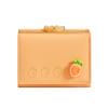 Süße kleine Leder-Taschengeldbörse für Damen Fruchtmuster Bifold Münzbörse Damen Mini Kurze Geldbörse Geldkartenhalter Clutch Bags