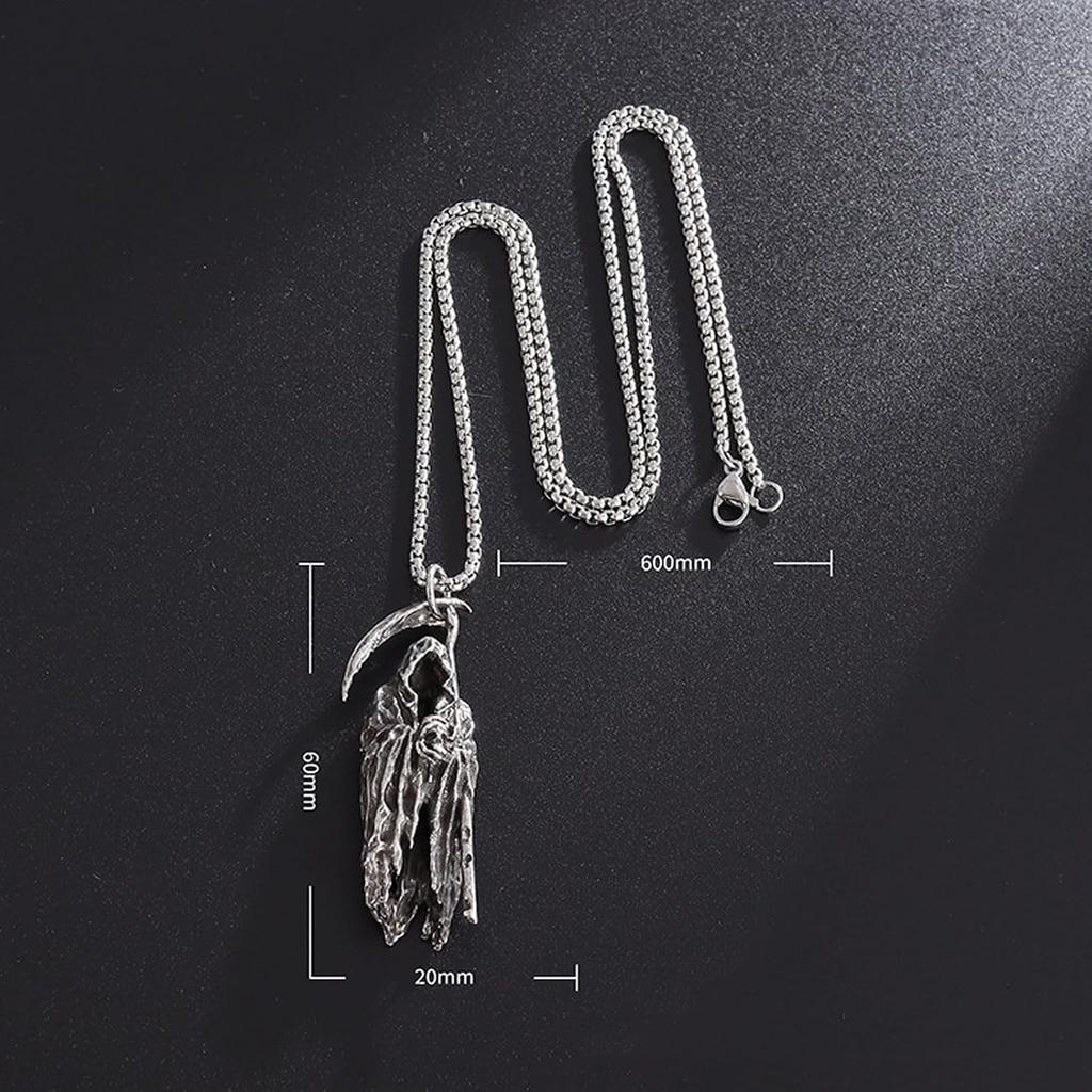 Halloween Skull Car Hanging Ornament, Truck Accessories for Jeep Men Women, Gothic Rearview Mirror Charms, Car Accessories (Death God-A)
