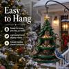 Wild Bird Feeding Display with Christmas Character, Hanging Outdoor Food Station for Garden, Yard, and Porch Use