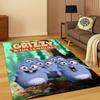 3D Grizzy and The Lemmings Cartoon Carpet Rug for Bedroom Living Room Sofa Home Decor,kids Game Area Rug Non-slip Floor Mat Gift