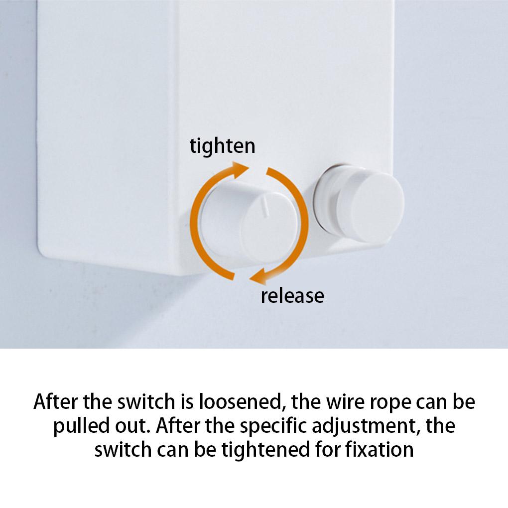 Retractable Clothesline Punch-free Indoor Space-Saving Storage Hanger Laundry Lines Home Bathroom Drying Rack Accessories