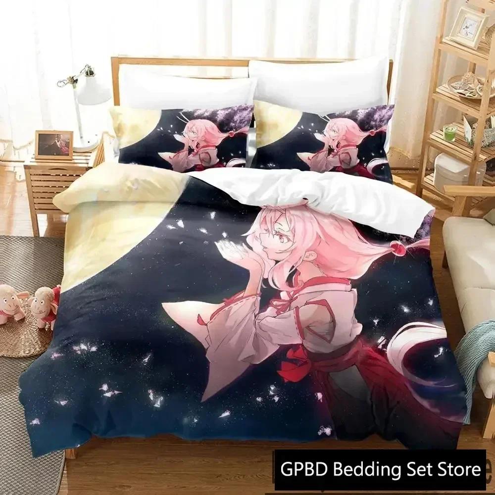 TenSura Rimuru That Time I Got Reincarnated As a Slime Beding Set 3D Printed Suitable for Bedrom Soft with Soft Fabric Duvet Cover Set Pilowcases