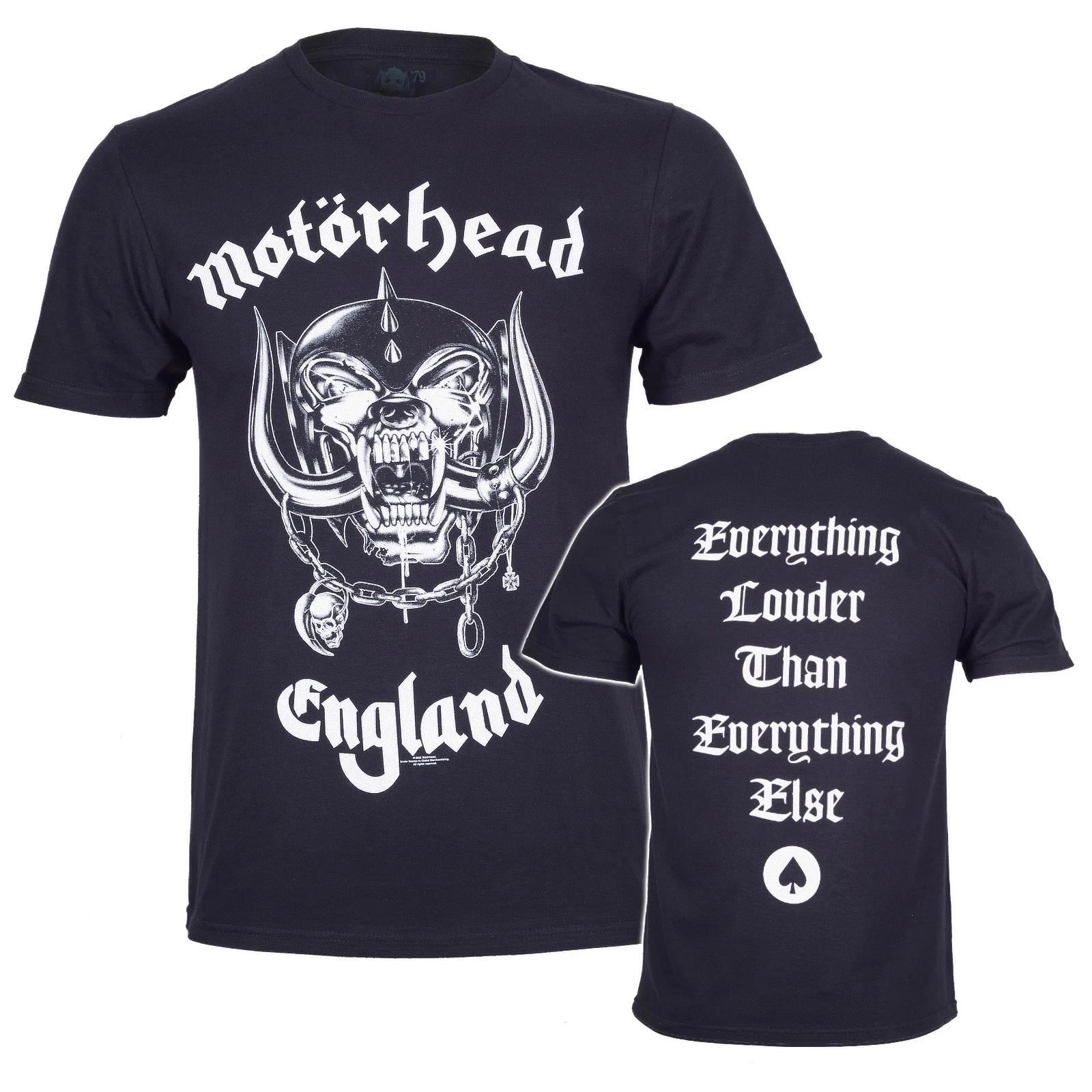 Motorhead T Shirt England Everything Louder Tee New S M L XL XXL XXXL