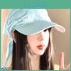 Summer Starry Geometric Headscarf Cap With Wide Brim For Women