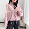 Damen Trendige Kurze Lässige Oberbekleidung Minimalistisch Vielseitig Koreanischer Stil Jacke Top für Frühling und Herbst