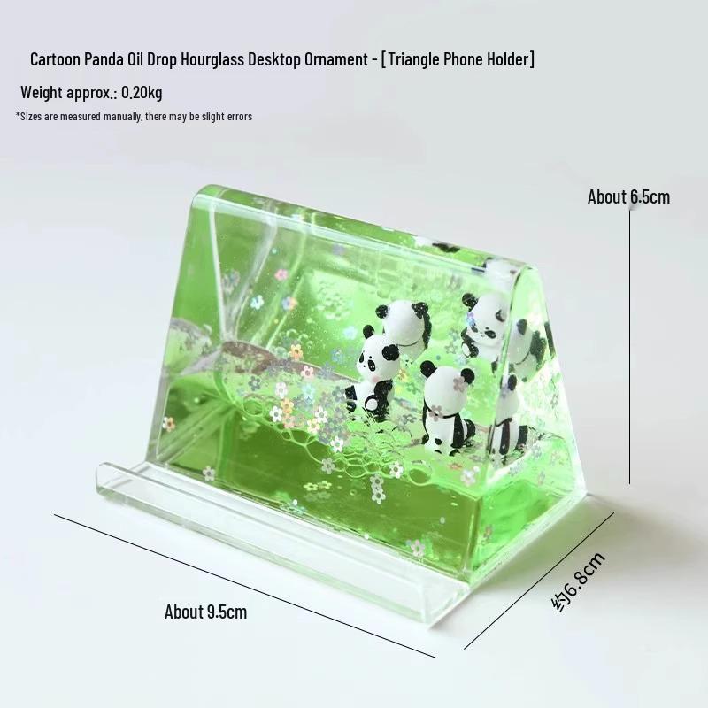 

Panda Oil Drip Hourglass: Soothing Desktop Ornament & Stress Reliever for Kids