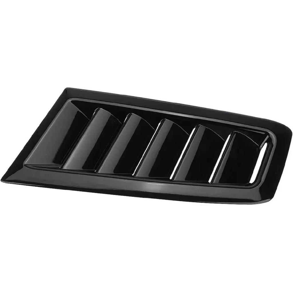 Bonnet Vents 2Pcs RS Car Front Engine Hood Bonnet Vents Air Inlet ABS Universal Air Intake Cover(Chrome Silver)