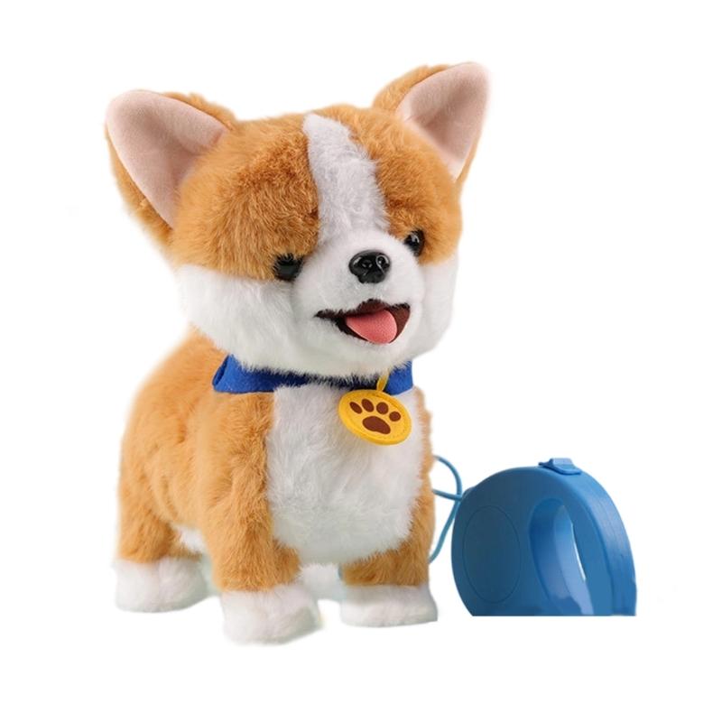 USB Rechargeable Interactives Robotic Pet With Touch Activated Motion And Sound Soft Plushes Design For Home Use