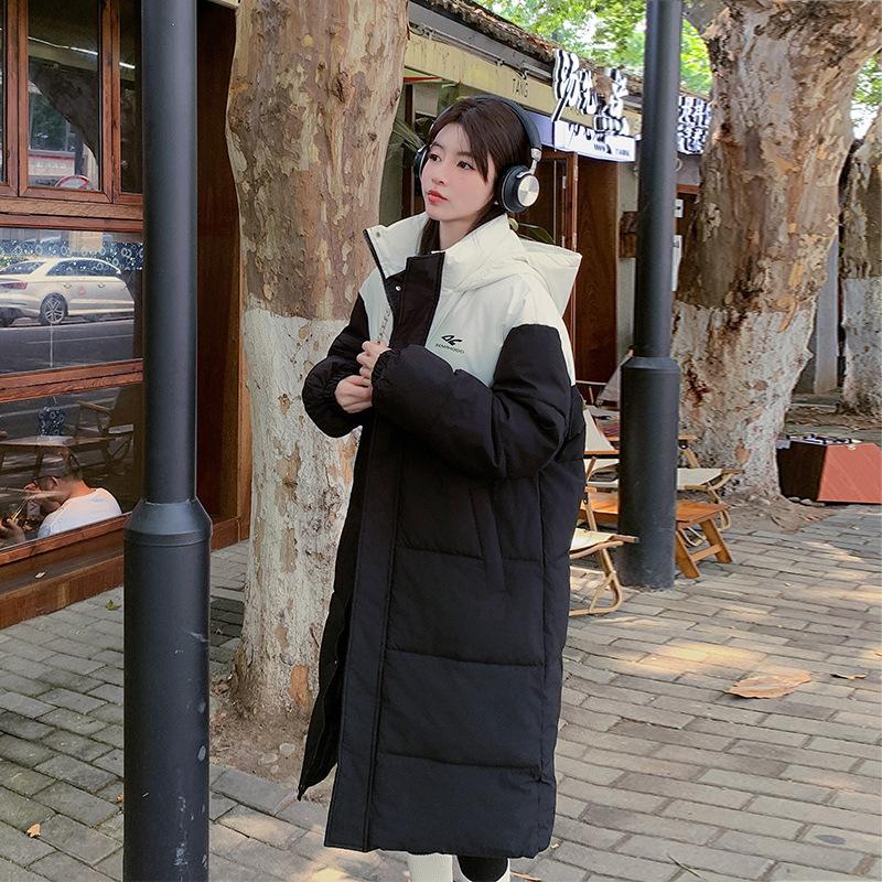 

Пуховик Женский Зимний Новый Парный Студенческий Маленький Средний и Длинный Утепленный XL чёрный